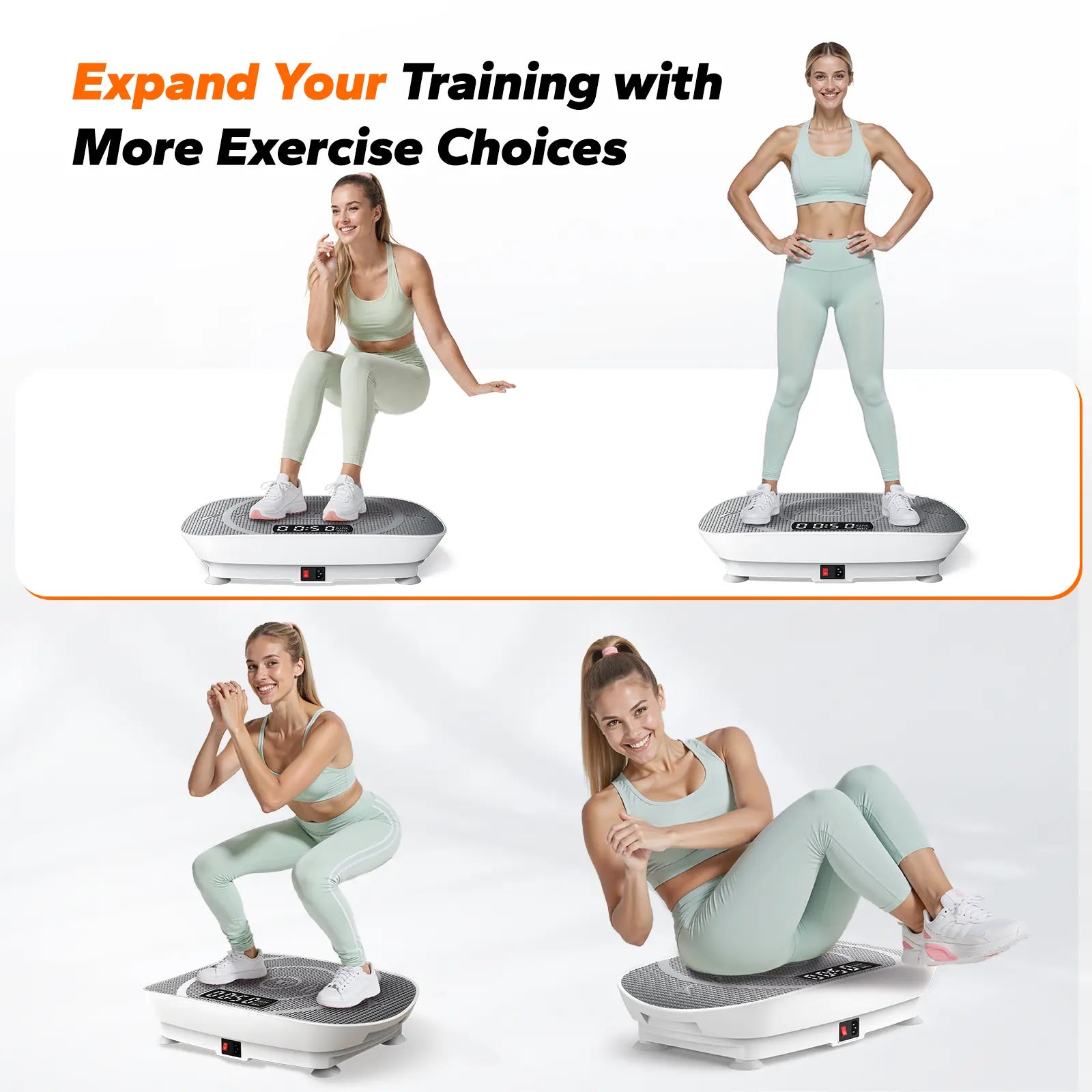 Merach Slim Vibration Plate Exercise Machine with Lymphatic Drainage Feature Compact Design Fitness Home Gym Equipment Whole Body Workout Vibrations Tiktokshopblackfriday